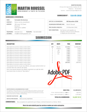 PDF | SOUMISSION | # P-M5CT05-1