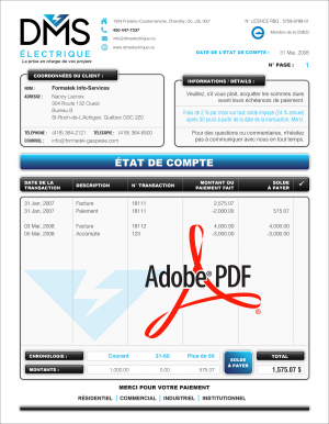 PDF | ÉTAT DE COMPTE | # P-M2CT03-14