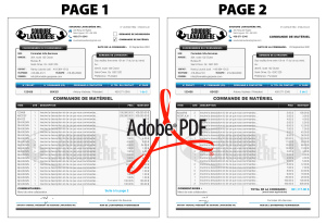 PDF | BON DE COMMANDE - FOURNISSEUR | # P-M2CT01-8