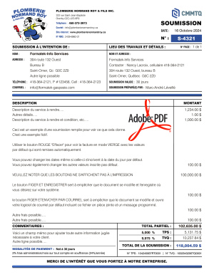 PDF | SOUMISSION | # P-M5CT11-1