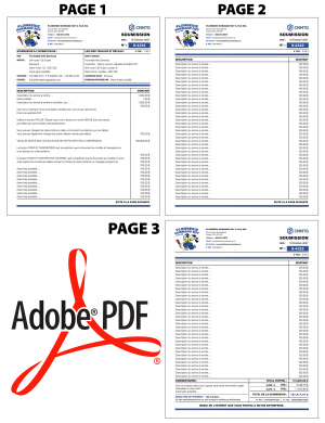 PDF | SOUMISSION - SUR 3 PAGES | # P-M5CT11-8