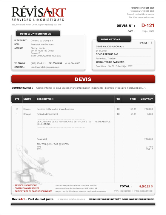 SAGE 50 | DEVIS | # M1SE01-2