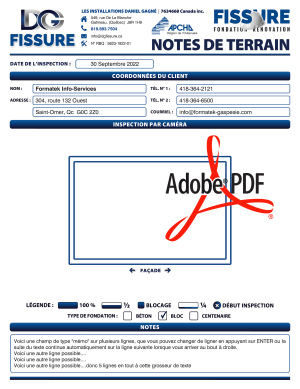 PDF | NOTES DE TERRAIN | # P-M4CT02X-10