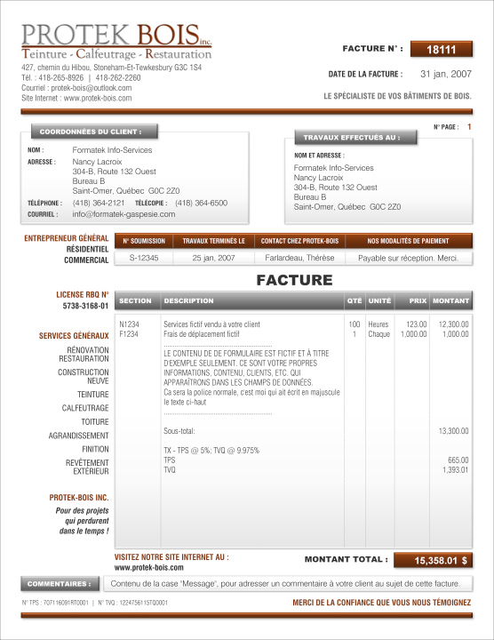 SAGE 50 | FACTURE | # M1CT21X-1
