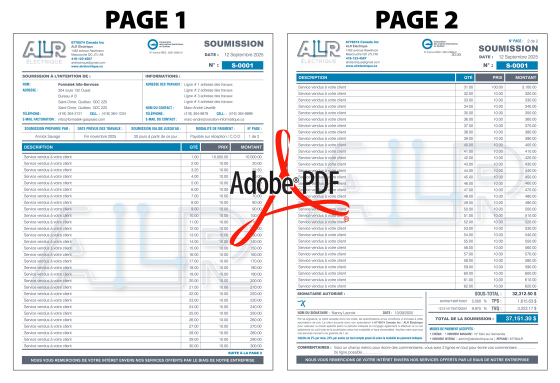 PDF | SOUMISSION | SUR 2 PAGES | # P-M3CT28-7