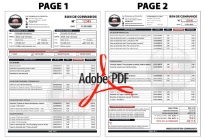 PDF | BON DE COMMANDE - CLIENT | # P-M2DE01X-4