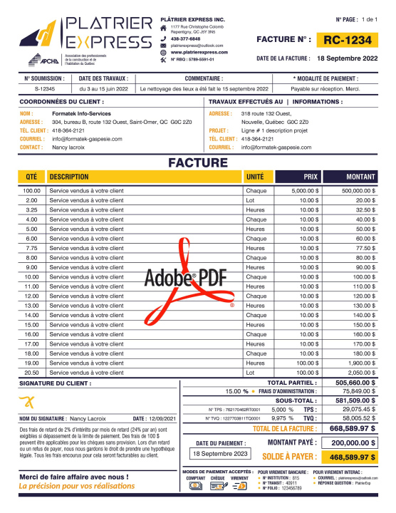 PDF | FACTURE | # P-M3CT13-1